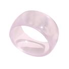 Bracelete Acrílico Transparente Grosso Largo Resina Abaulado Antebraço-Pulseira Feminina Rígida