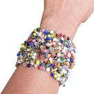 Bracelete Artesanal de Miçangas Colorido Feminino