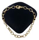 Bracelete Banhada a Ouro Feminino Tijolinho 4mm