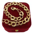Bracelete Banhada a Ouro Idêntica A Ouro Italiana Dupla
