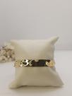 Bracelete Banhado a Ouro Texturizado - PLN5