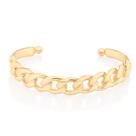Bracelete banhado ouro 3x 24k 18k e 22k feminina pulseira grossa corrente 5,7 cm diâmetro rommanel 551748