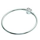 Bracelete Bracelete para colecionar berloques Fecho Coração Prata 925 Bracelete Bracelete para colecionar berloques Fecho Coração Prata 925