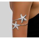 Bracelete Braço Boho Chic Estrelas do Mar Ajustável Estilo e Elegância para seu Look