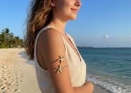 Bracelete Braço Boho Chic Estrelas do Mar Ajustável Estilo e Elegância para seu Look