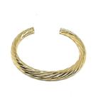 Bracelete Cano Torcido - Banho Ouro18k ou Platina