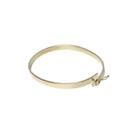 Bracelete Chato 5 Mm em ouro 19 Cm