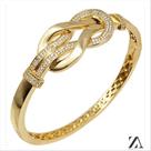 Bracelete com Micro Zircônia Formato Infinito