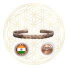 Bracelete de Cobre Ajustável Cor:Antique Fino