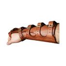 Bracelete De Couro Masculino Medieval Viking Steampunk Gótico Com Fivela Para Traje LARP
