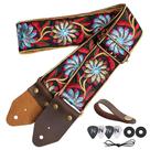 Bracelete de guitarra Nefelibata Crazy Horse Leather Jacquard Retro