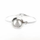 Bracelete Difusor NOSSA SENHORA em AÇO INOXIDÁVEL- Prateado