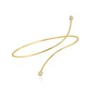 Bracelete Elegante Curvas Ajustável - Banhado em Ouro 18k