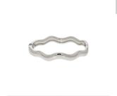 Bracelete Elegante Moderno Ondulado Irregular