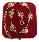 Bracelete Elo Flores Idêntica Ouro Banhada a Ouro
