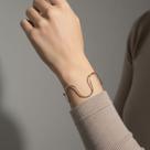 Bracelete em Aço Inox Ondas