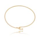 Bracelete entrelace folheado a ouro 18k