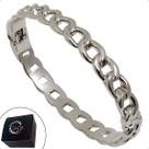 Bracelete Estilo Corrente com Encaixe Banho Paládio/Prata