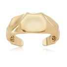 Bracelete Facetado Fosco Robusto - Banho Ouro18k ou Ródio Branco