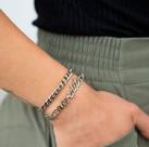 Bracelete Feminino Acredite banhado a prata