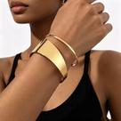 Bracelete Feminino Bracelete Banhado em Ouro 14k Acessório Moderno Minimalista Premium