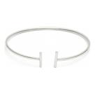 Bracelete Feminino Fio Quadrado Aberto 1,5mm Prata 925