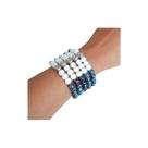 Bracelete feminino Grande verde e branco