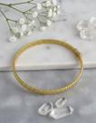 Bracelete Feminino Ouro 18k 750 Tranças 5 Mm Maciço 17 Cm Am Amarelo 17 Cm