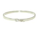 Bracelete Feminino Prata 925 Oval Fio Quadrado