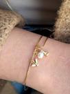 Bracelete Fio Com Espirito Santo Pérola De Água Doce E Figa