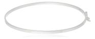 Bracelete Fio Quadrado Fino Acabamento Prata 925 Italiana