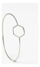 Bracelete Fio Redondo Detalhe Hexagonal Casual 1.5mm