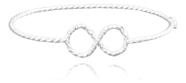 Bracelete Fio Torcido Detalhe Infinito De Prata 925 Italiana Bracelete Fio Torcido Detalhe Infinito De Prata 925 Italiana