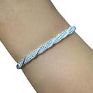 bracelete folheada em prata