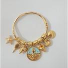 Bracelete Folheado Iemanjá Imagem Umbanda Candomblé