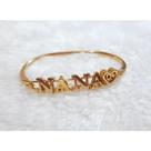 Bracelete Folheado Orixá Nana Umbanda Candomblé