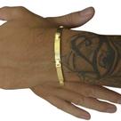 Bracelete Frisado 5mm - Banhado a Ouro 18k Bracelete Frisado 5mm - Banhado a Ouro 18k