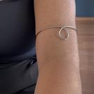 Bracelete gota vasada maior aço inox Bracelete gota vasada maior aço inox