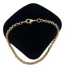 Bracelete Idêntica A Ouro Banhado a Ouro Portuguesa 2mm