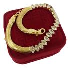 Bracelete Idêntica A Ouro Elo Rabo De Rato Banhada a Ouro
