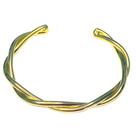 Bracelete infinite feminino trança grossa banhado a ouro 18k pulseira atacado