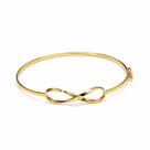 Bracelete infinito fio chato 2mm em ouro Bracelete infinito fio chato 2mm em ouro