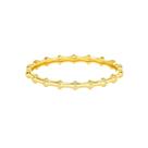 Bracelete Inspiração Bamboo com Zircônias - Banhado em Ouro 18k