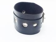 Bracelete largo 1 tira em couro - ref b1t/0738