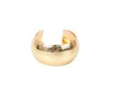 Bracelete Largo Redondo Riscado Banhado a Ouro - 3,2 cm - 30 g