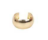 Bracelete Largo Redondo Trabalhado Banhado a Ouro - 3,3 cm - 30 g