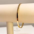 Bracelete liso banhado em ouro 18k