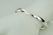 Bracelete Liso Feminino De Prata 925