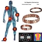 Bracelete Masculino Cobre com Imãs e Infravermelho Longo