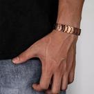 Bracelete Masculino Magnético Cobre Infravermelho Ions